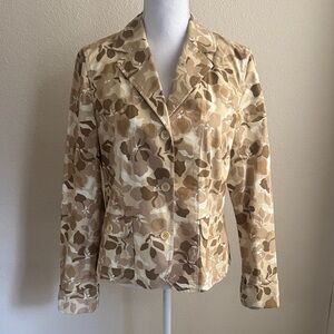 Eddie Bauer Women's Floral Camouflage Cropped Blazer